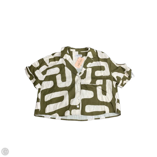 Top Short Sleeve By Crosby In Green & White, Size: Xs