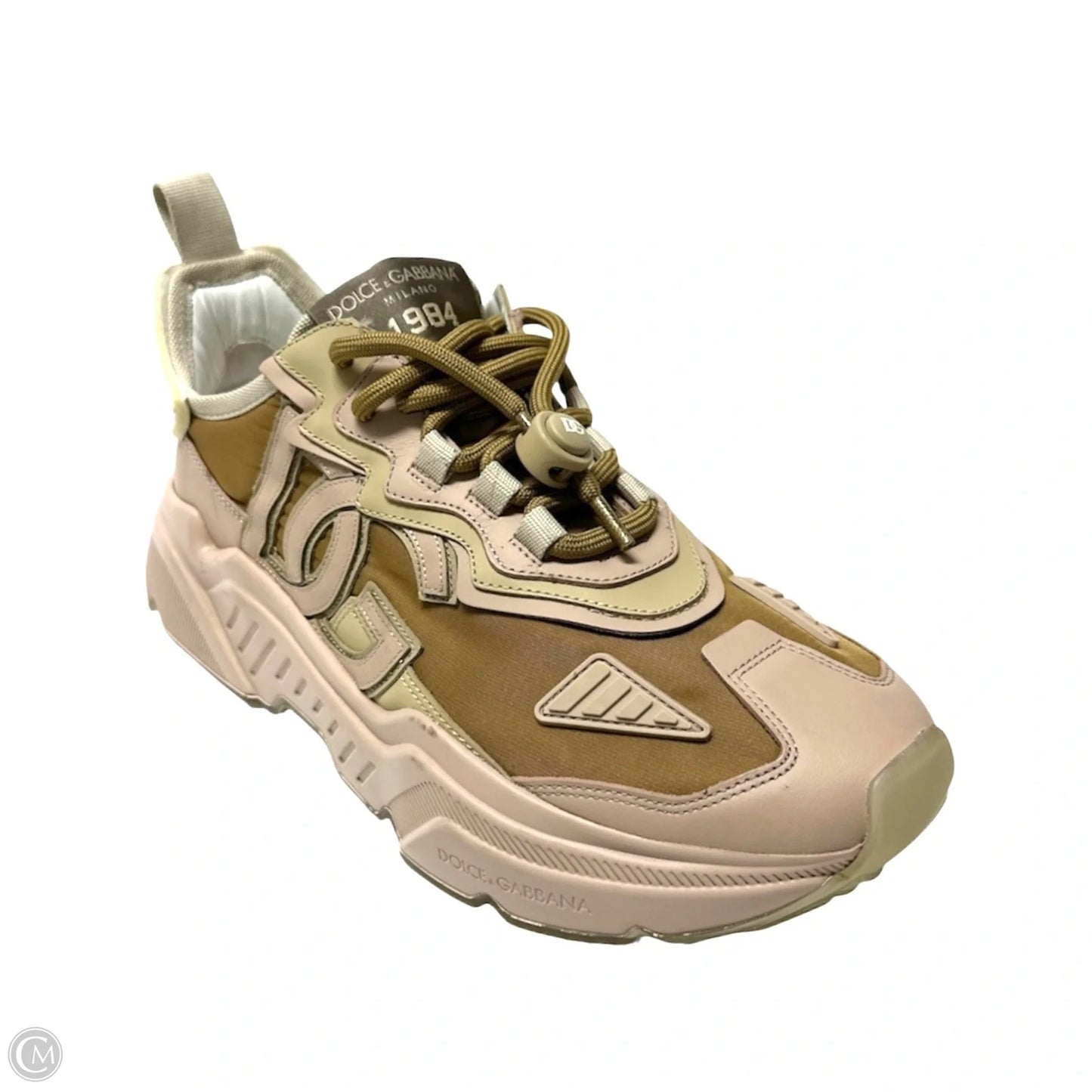 Shoes Luxury Designer By Dolce And Gabbana In Brown & Pink, Size: 11
