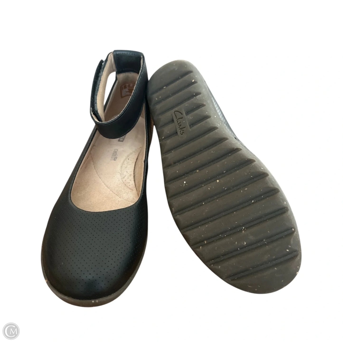Shoes Flats By Clarks In Black, Size: 8.5