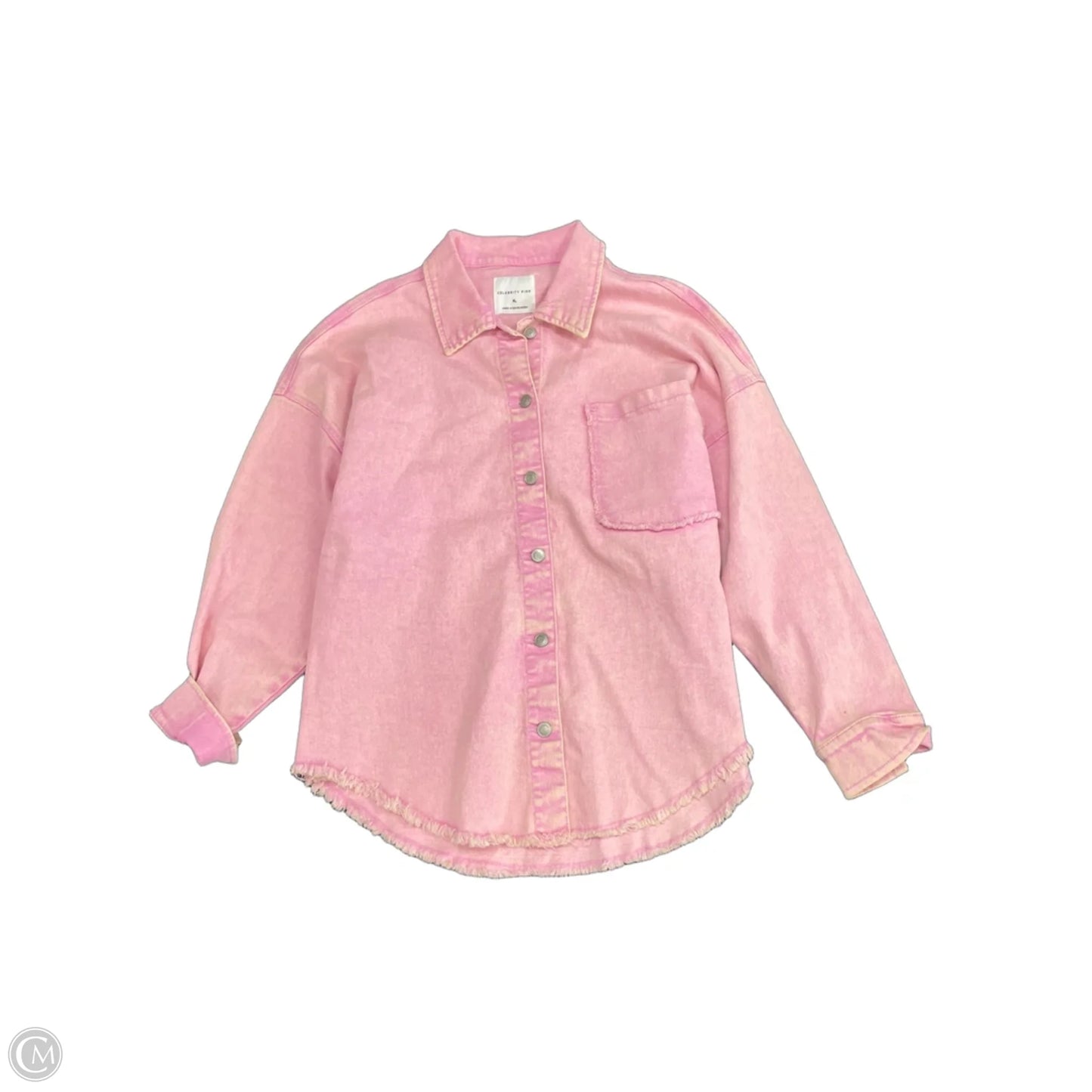 Jacket Denim By Celebrity Pink In Pink, Size: Xl