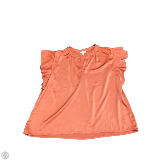 Top Short Sleeve By Umgee In Orange, Size: 2x