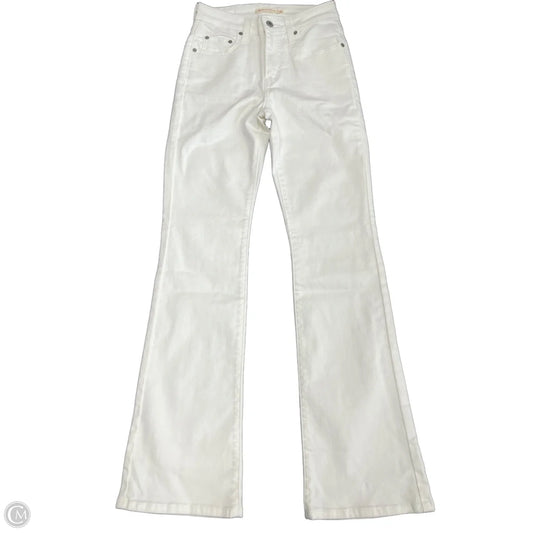Jeans Boot Cut By Levis In White Denim, Size: 2