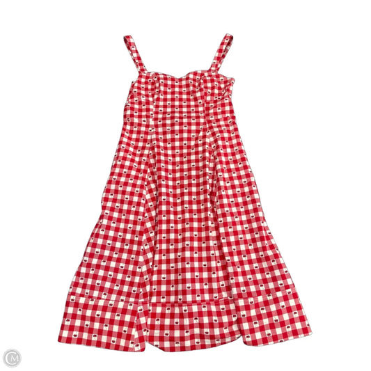 Dress Casual Midi By Avec Les Filles In Red & White, Size: 12