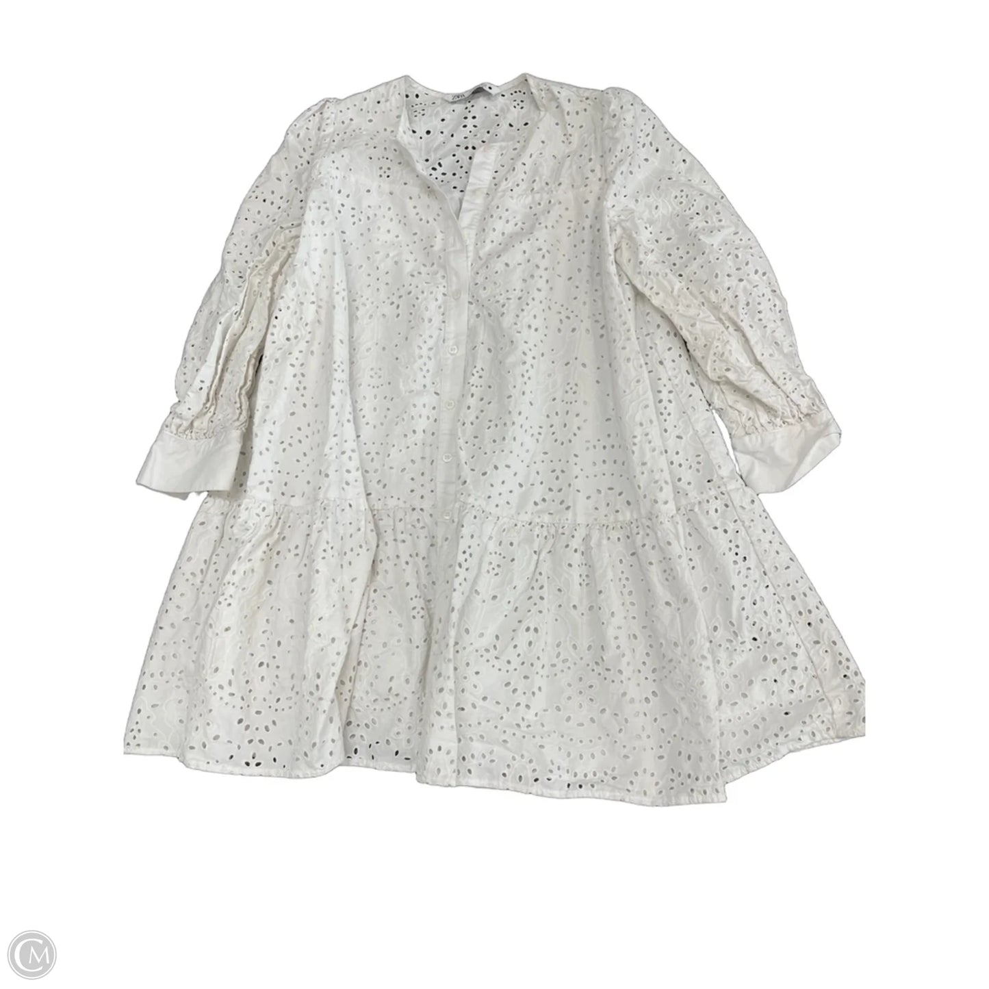 Dress Casual Short By Zara In White, Size: S