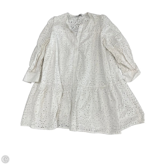 Dress Casual Short By Zara In White, Size: S
