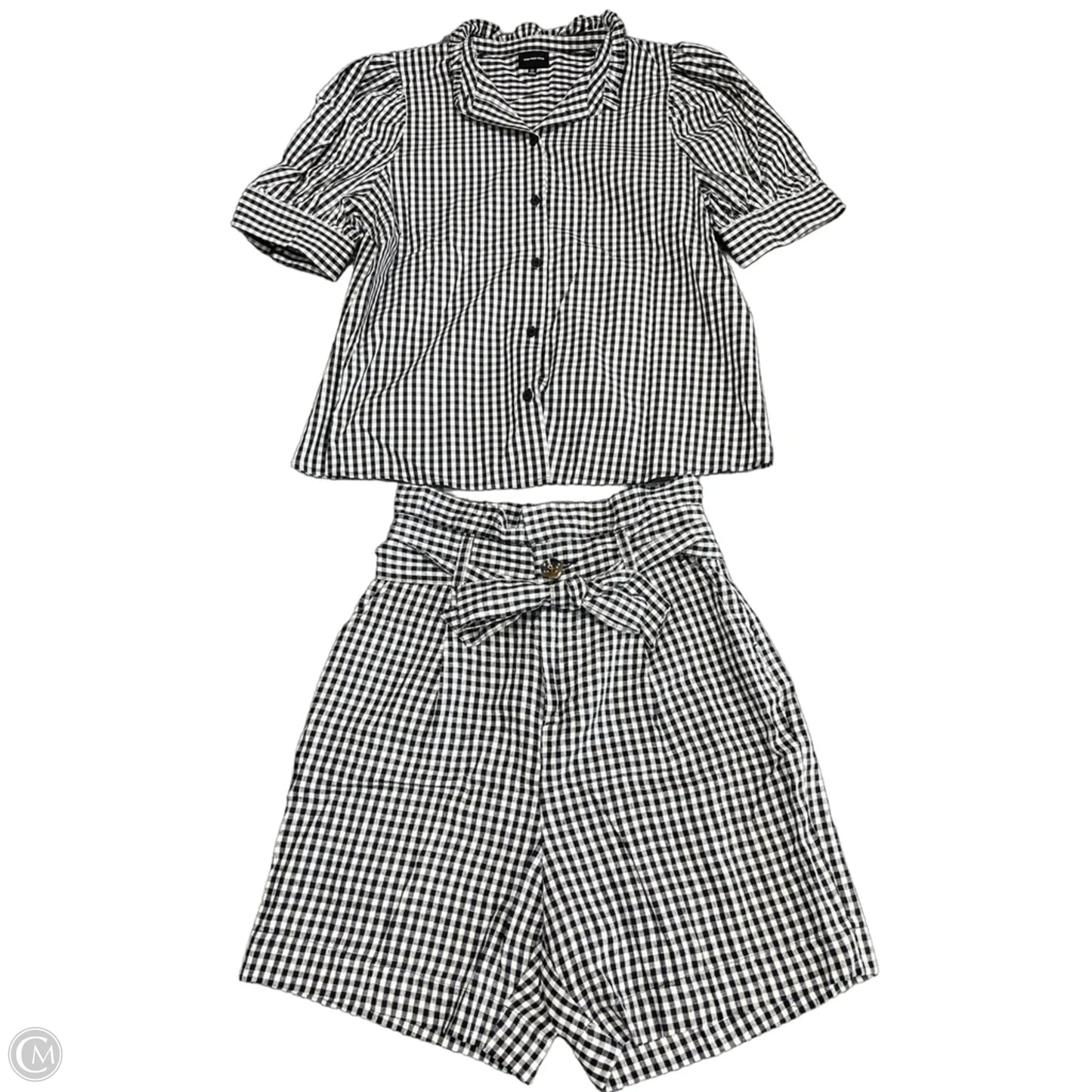 Shorts Set By Who What Wear In Black & White, Size: 6