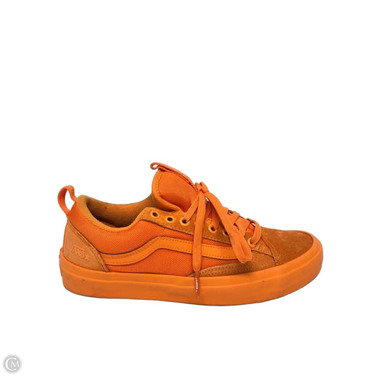 Shoes Sneakers By Vans In Orange, Size: 9.5