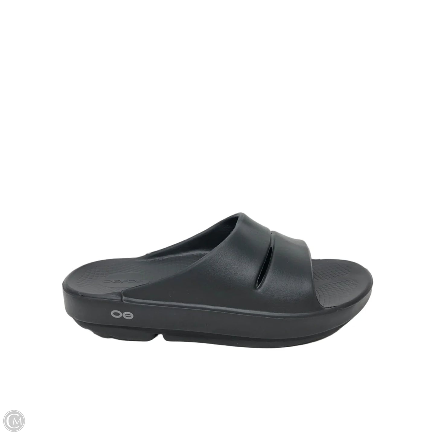 Sandals Flats By Oofos In Black, Size: 9