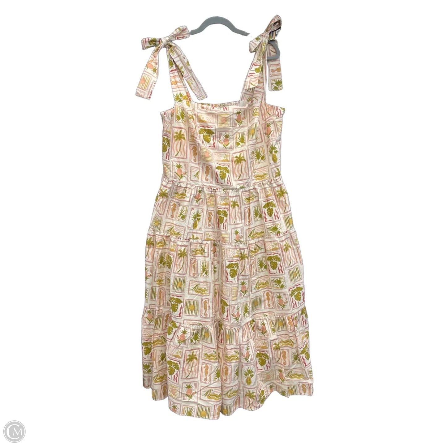 Dress Casual Midi By City Chic In Green & Tan, Size: 18