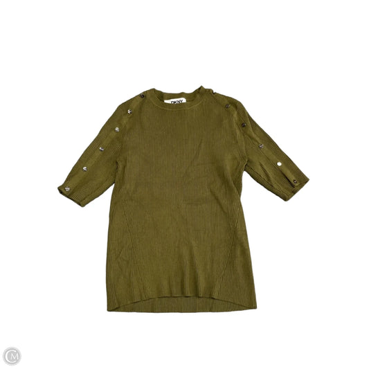 Top Short Sleeve By Dkny In Green, Size: S
