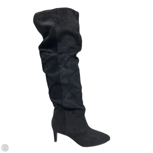 Boots Over-the-knee Heels By Soda In Black, Size: 9