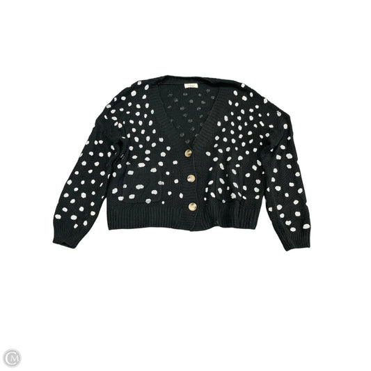 Cardigan By Umgee In Black & White, Size: S