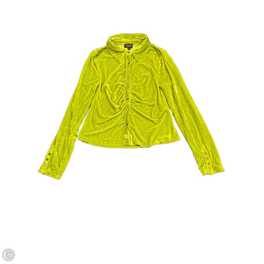 Top Long Sleeve By Gigio In Chartreuse, Size: M