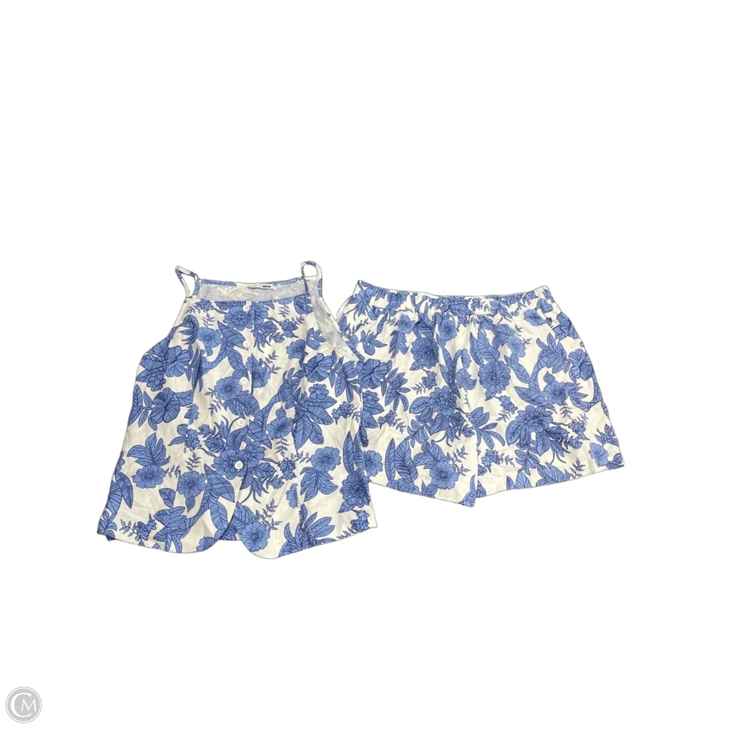 Shorts Set By Fashion Nova In Blue & White, Size: Xl