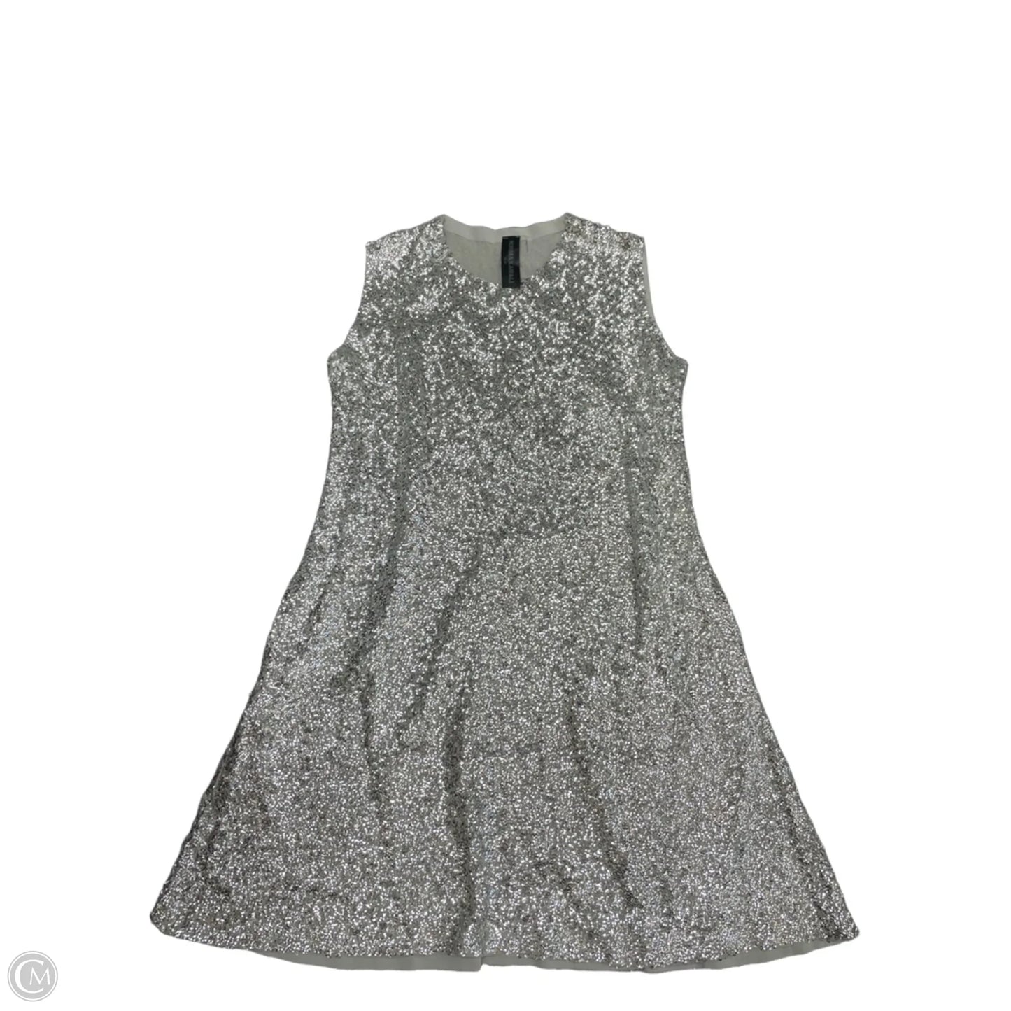 Dress Party Short By Norma Kamali In Silver, Size: Xl