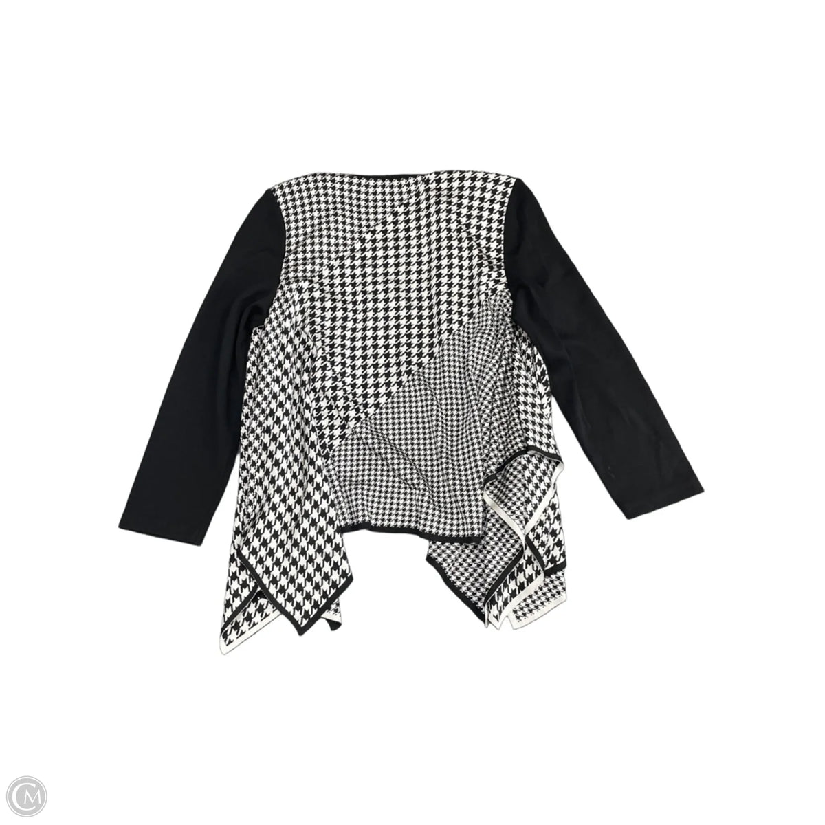 Cardigan By St. John In Black & White, Size: Xl