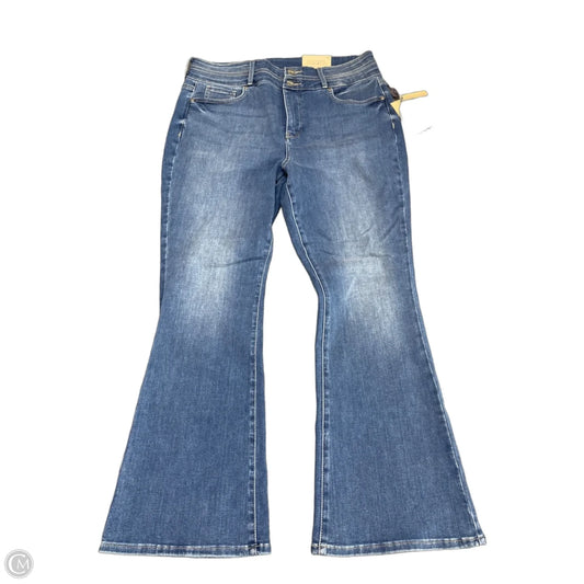 Jeans Flared By Not Your Daughters Jeans In Blue Denim, Size: 14