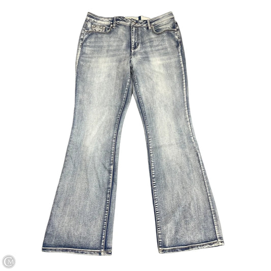 Jeans Straight By Cato In Blue Denim, Size: 14