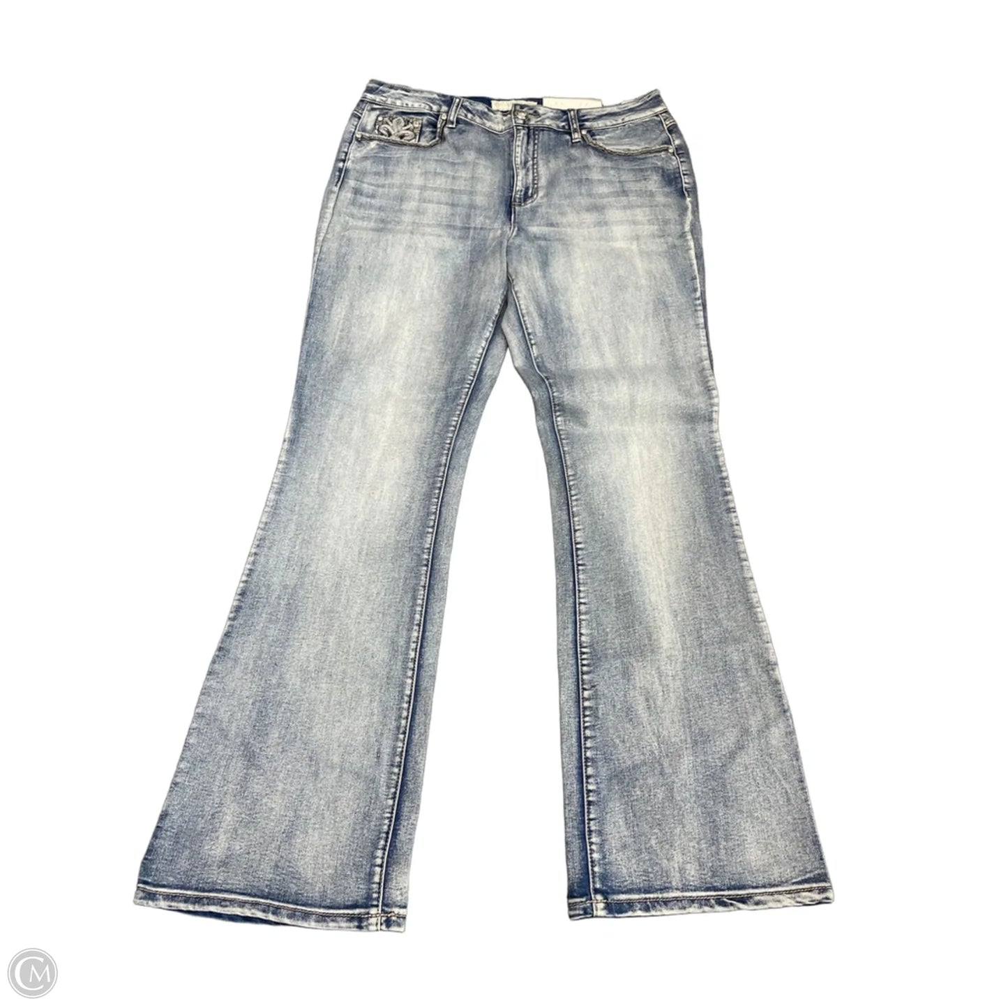 Jeans Boot Cut By Cato In Blue Denim, Size: 14