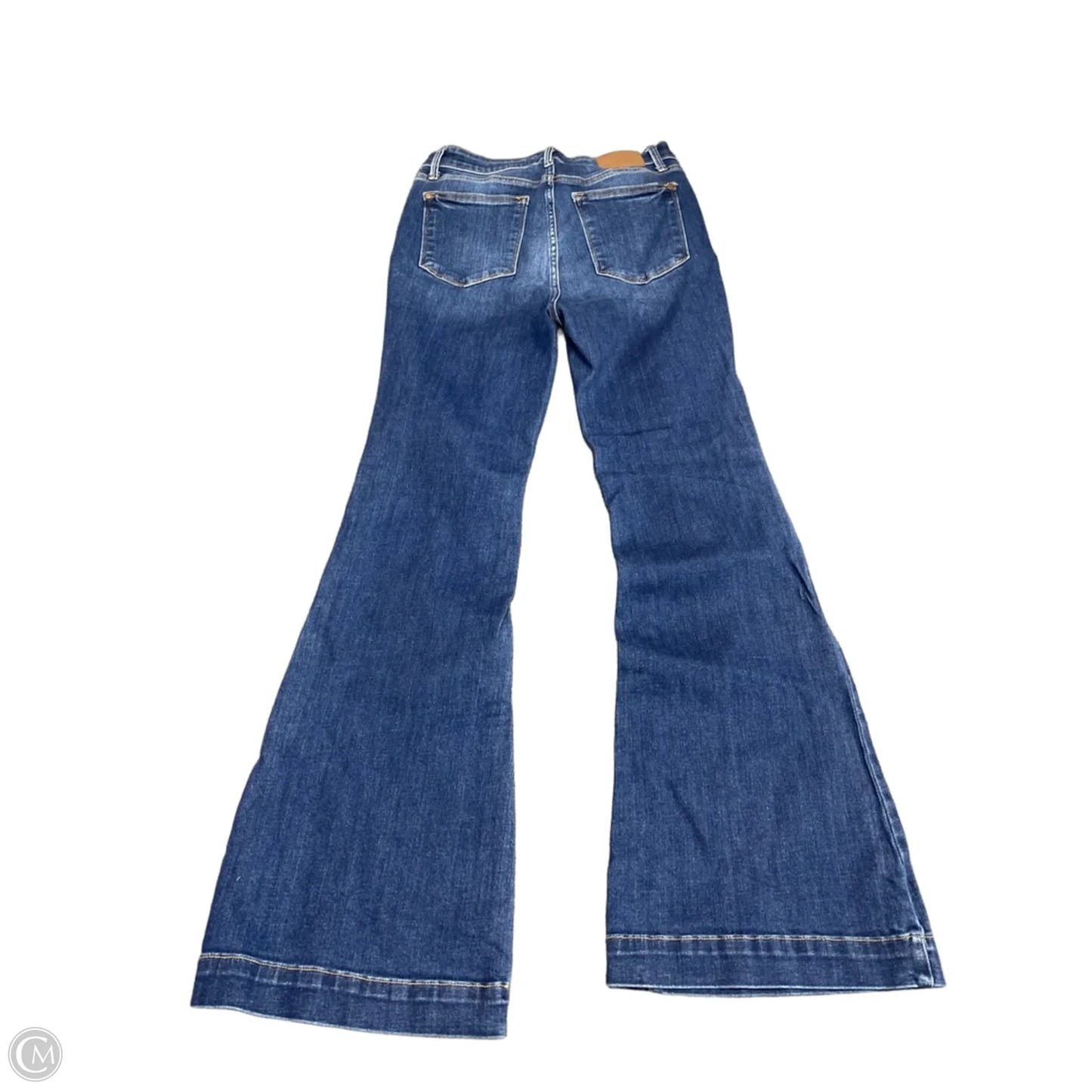 Jeans Flared By Judy Blue In Blue Denim, Size: 10