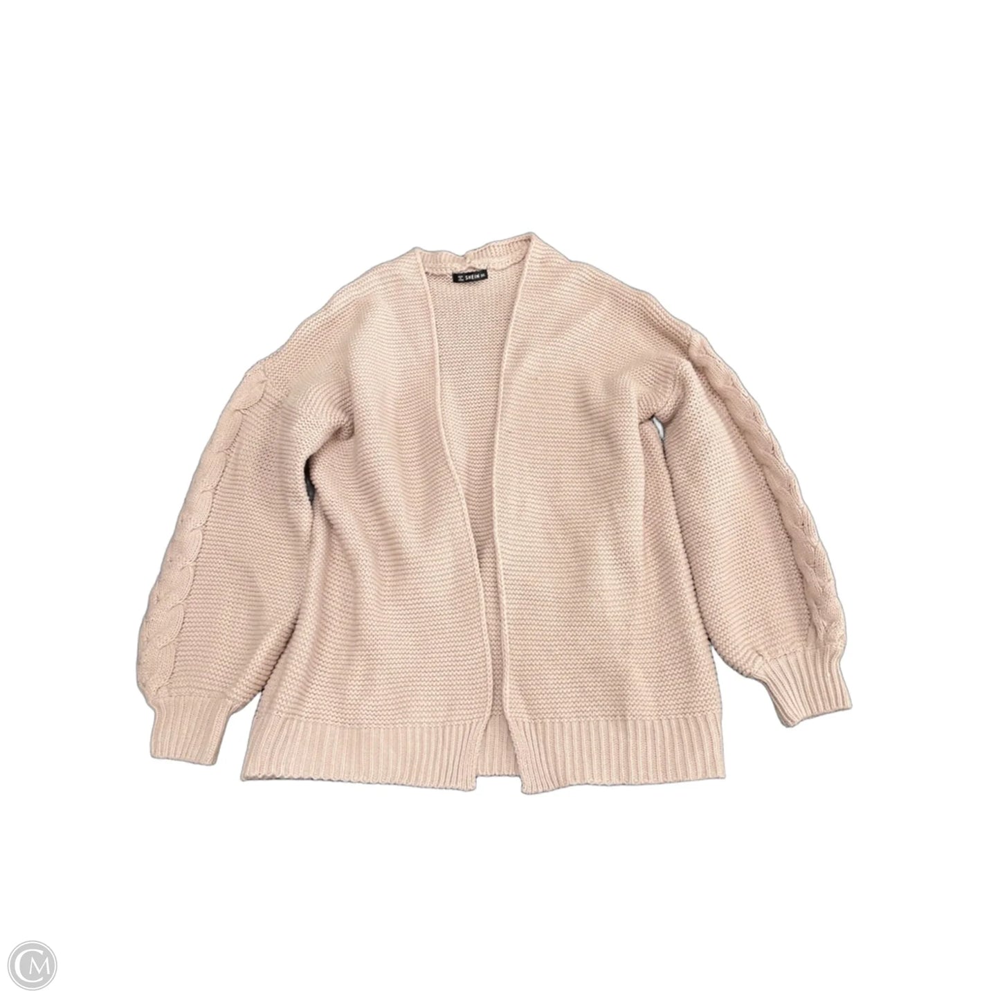 Sweater Cardigan By Shein In Pink, Size: 3x