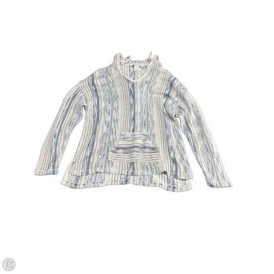 Sweatshirt Hoodie By America Rag In Blue & Cream, Size: Xxl