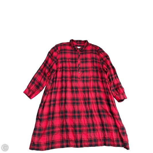 Dress Casual Short By J. Jill In Black & Red, Size: 4x
