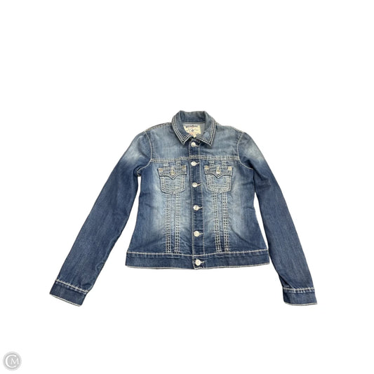 Jacket Denim By True Religion In Blue Denim, Size: Xl