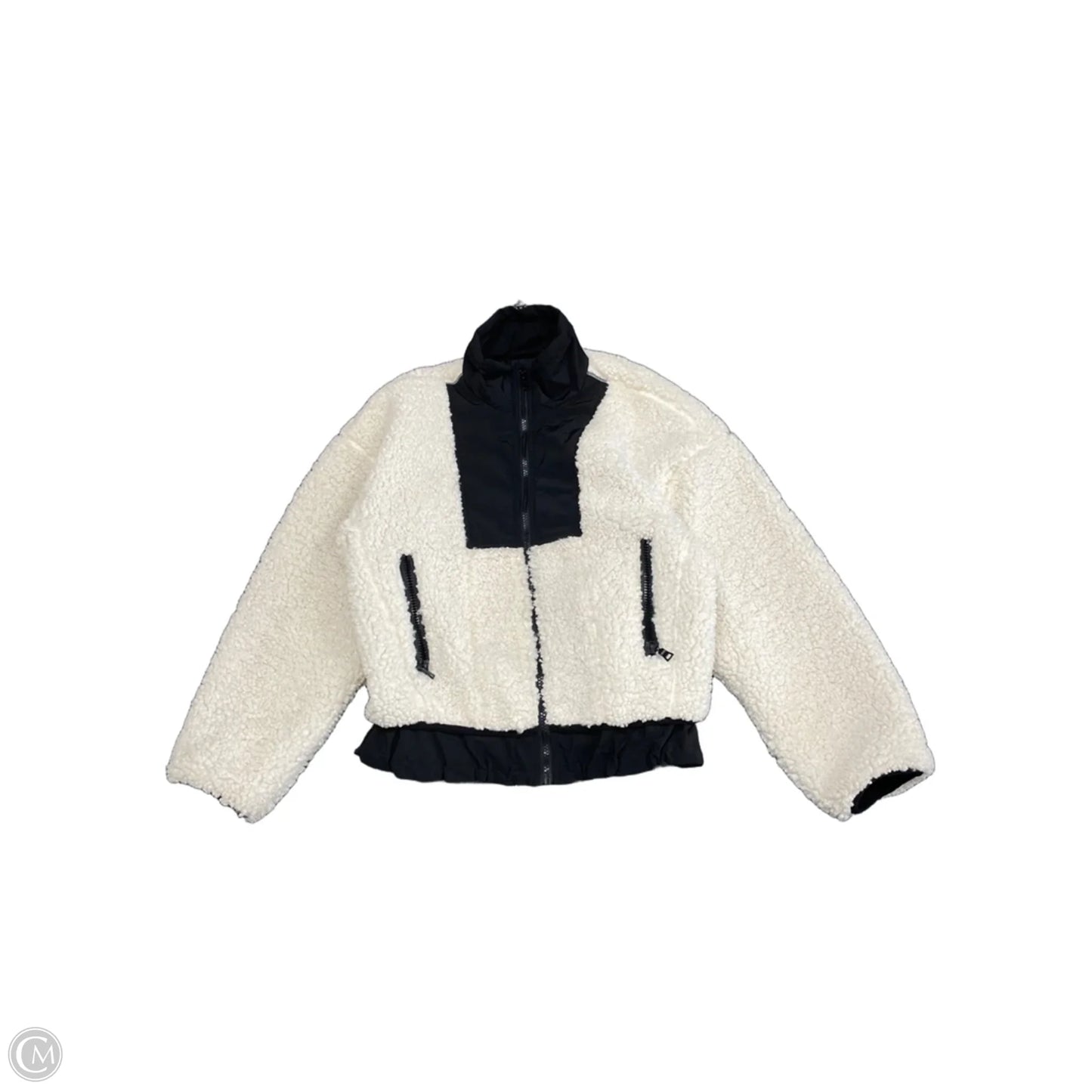 Jacket Fleece By Antonio Melani In Black & White, Size: Xs