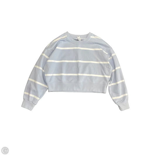 Sweatshirt Crewneck By Lululemon In Blue & White, Size: 8
