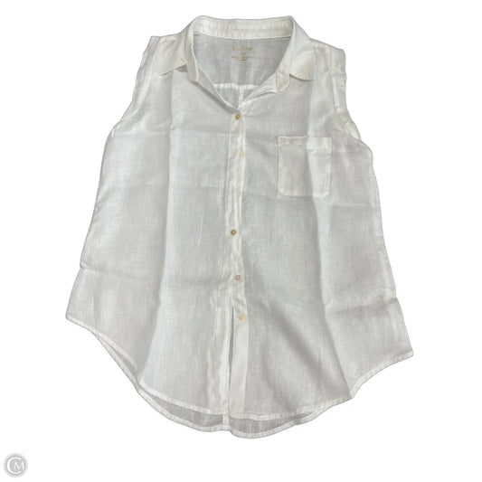 Top Sleeveless By Lilly Pulitzer In White, Size: M