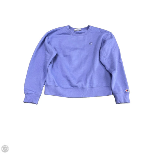 Sweatshirt Crewneck By Champion In Blue, Size: M