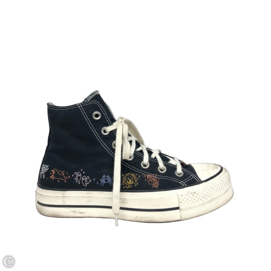 Shoes Sneakers Platform By Converse In Black & White, Size: 8.5