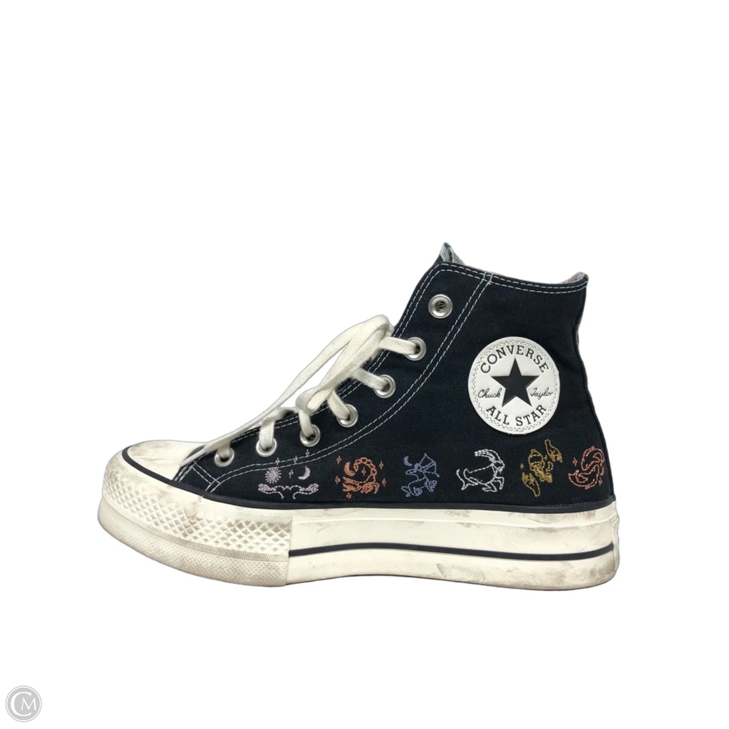 Shoes Sneakers Platform By Converse In Black & White, Size: 8.5