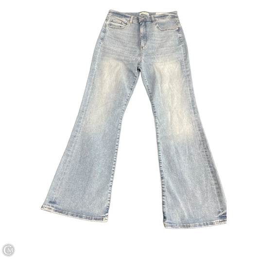 Jeans Flared By Loft In Blue Denim, Size: 12