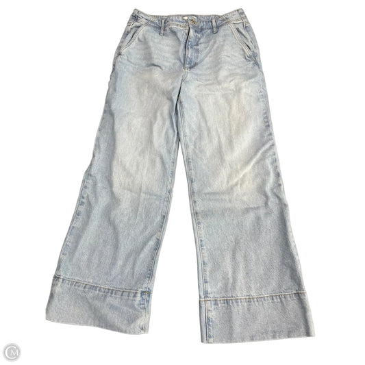 Jeans Wide Leg By Loft In Blue, Size: 12