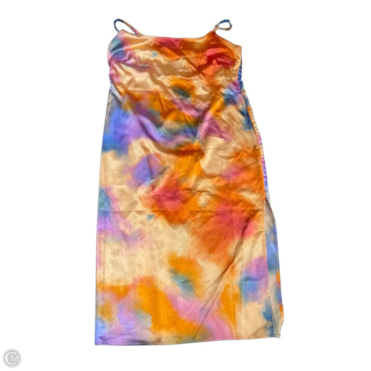 Dress Casual Midi By Wild Fable In Orange & Pink, Size: Xl