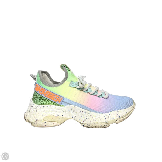 Shoes Sneakers By Steve Madden In Green & Purple, Size: 8.5