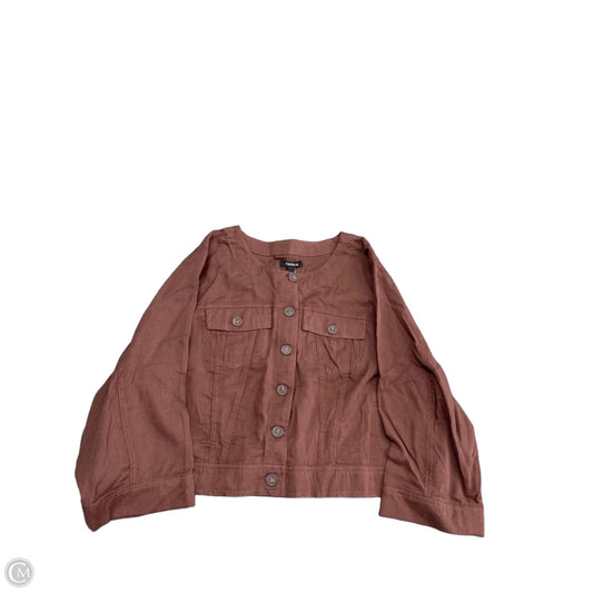 Top 3/4 Sleeve By Torrid In Brown, Size: 3x