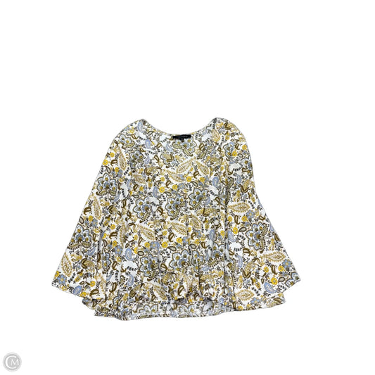 Top Long Sleeve By Sanctuary In Blue & Yellow, Size: L