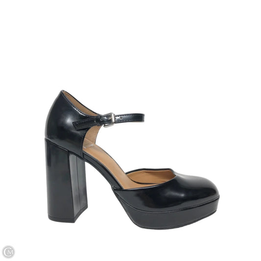 Shoes Heels Block By Dv In Black, Size: 8