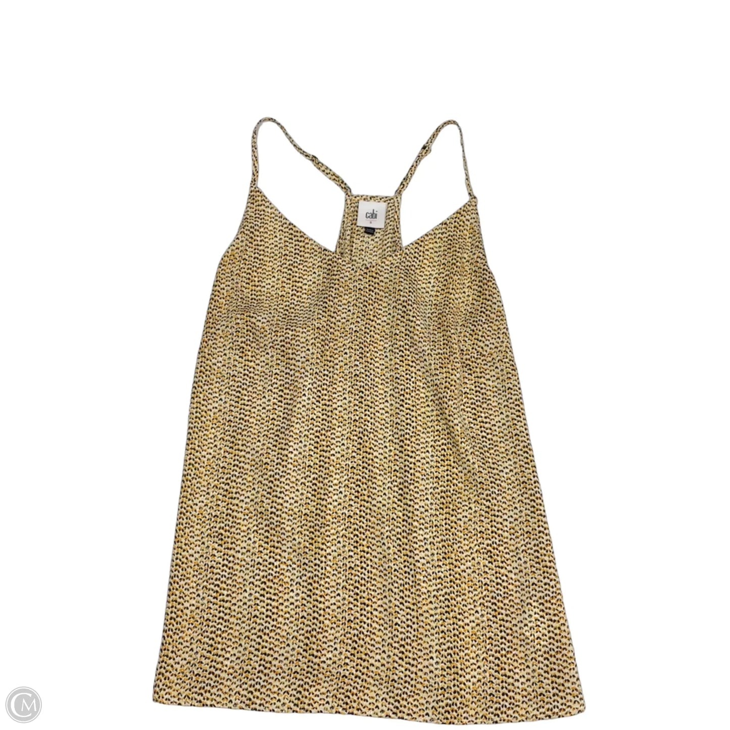 Top Sleeveless By Cabi In Yellow, Size: S