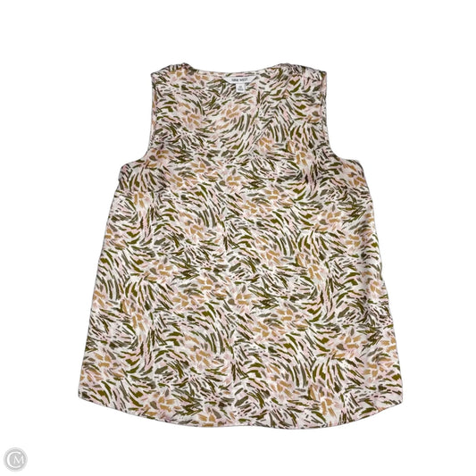 Top Sleeveless By Nine West In Green & Pink, Size: Xs
