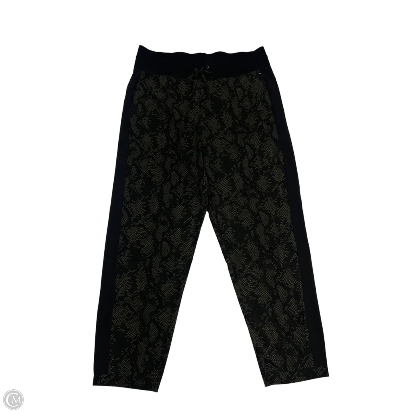 Athletic Pants By Jessica Simpson In Black & Green, Size: L