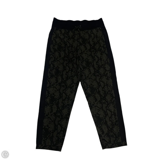 Athletic Pants By Jessica Simpson In Black & Green, Size: L