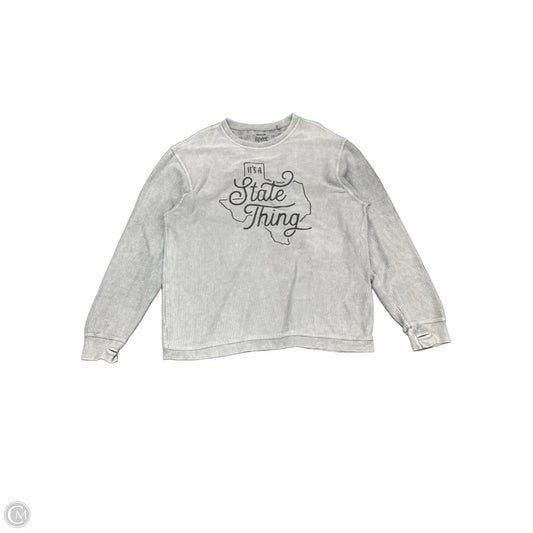 Sweatshirt Crewneck By Clothes Mentor In Grey, Size: M