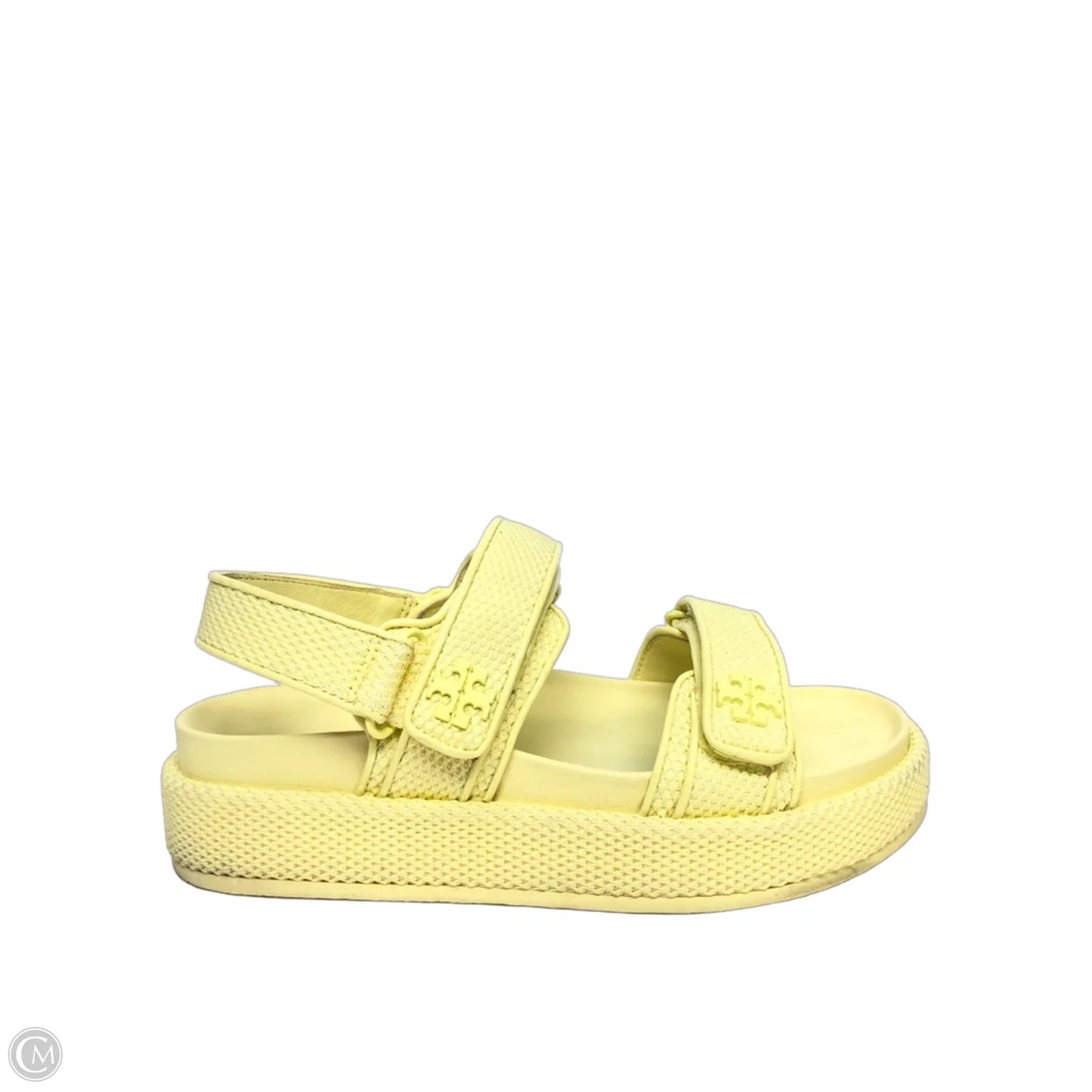 Sandals Designer By Tory Burch In Yellow, Size: 8.5