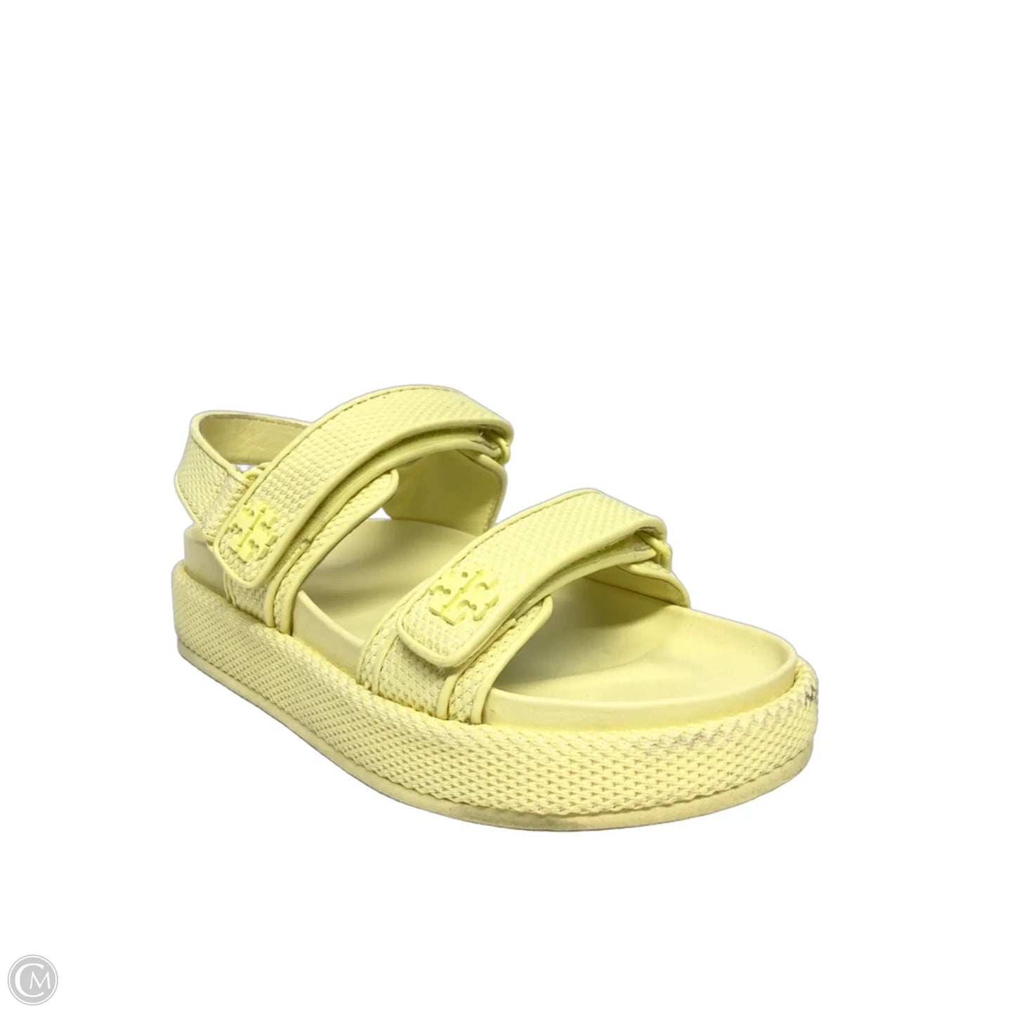 Sandals Designer By Tory Burch In Yellow, Size: 8.5