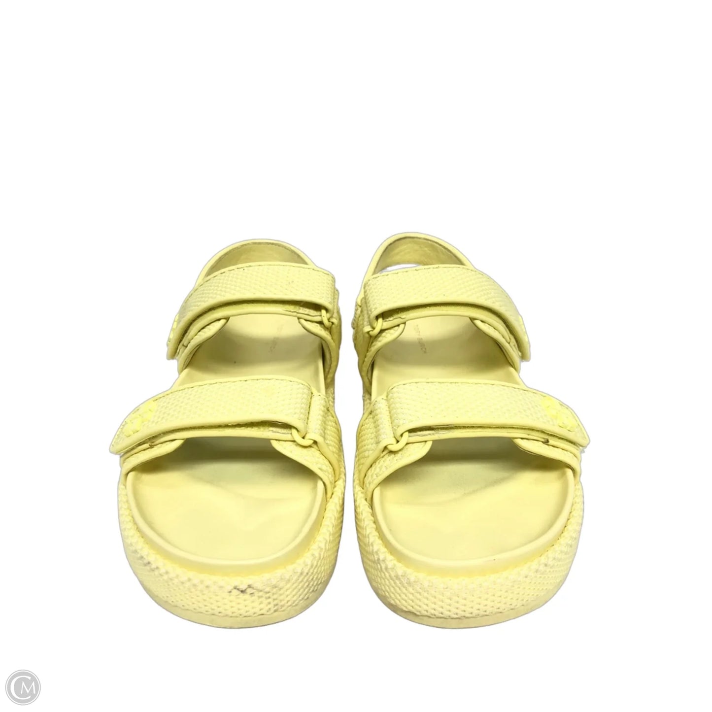 Sandals Designer By Tory Burch In Yellow, Size: 8.5