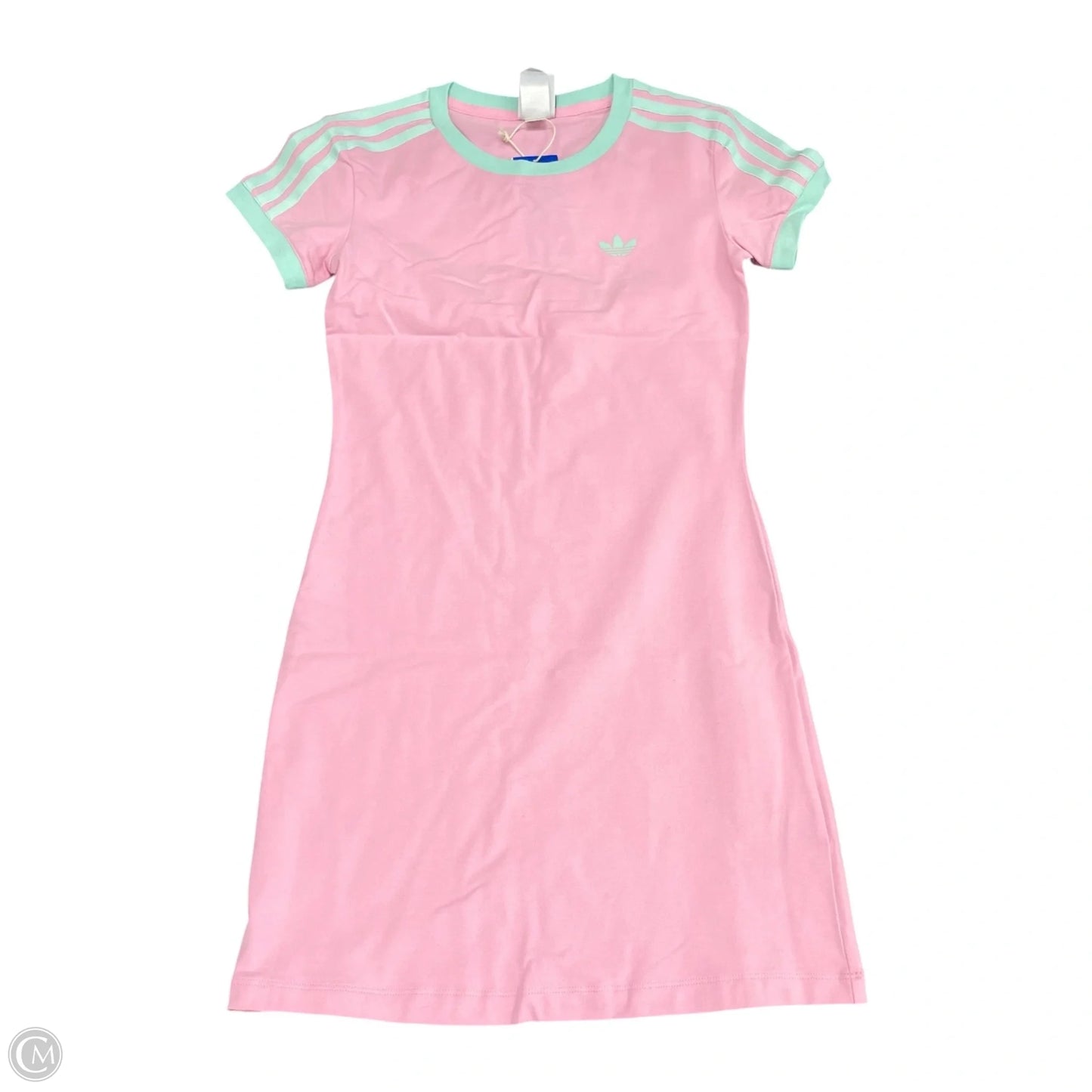 Dress Casual Short By Adidas In Green & Pink, Size: Xs
